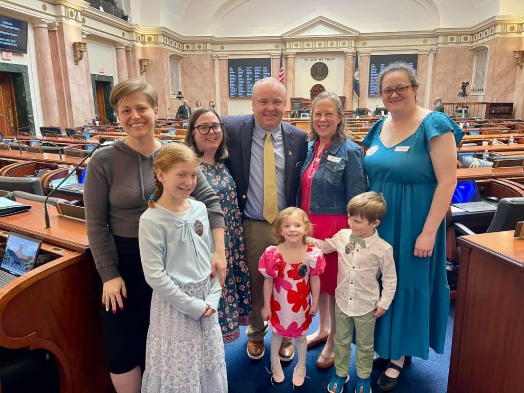 KBC members pose with Representative Jason Nemes after the House concurred with HB90.